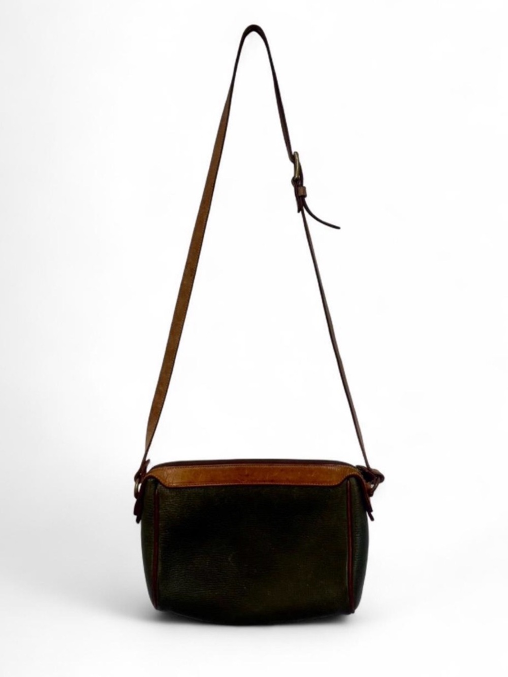 $350 - Vintage Coach Crossbody Bag • Made in Italy • Green Leather - Picture 6 of 8
